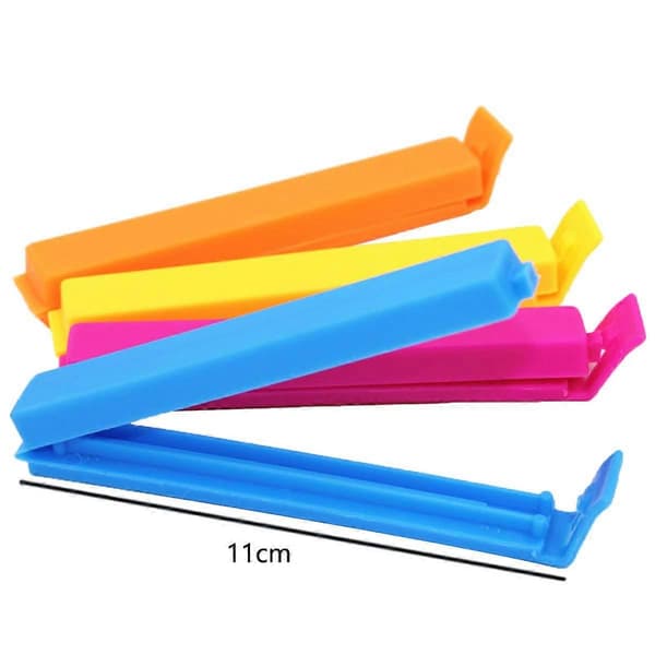 30 stk. plastikposeklemmer til snacks, poseforsegling, madforseglingsklemmer til køkken, snackpose, havregrynspose