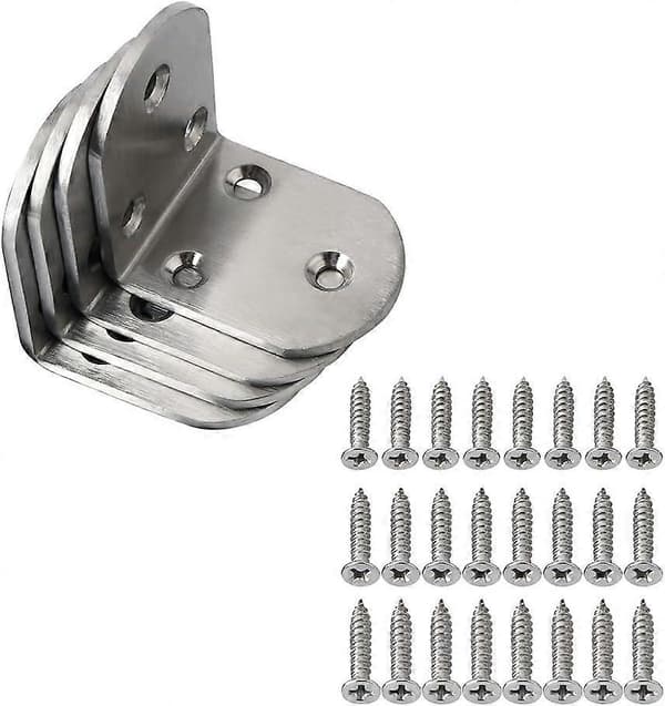 Hyllkonsoler Vinkelstöd Takfäste 50mm*50mm Borstad Rostfri Finish