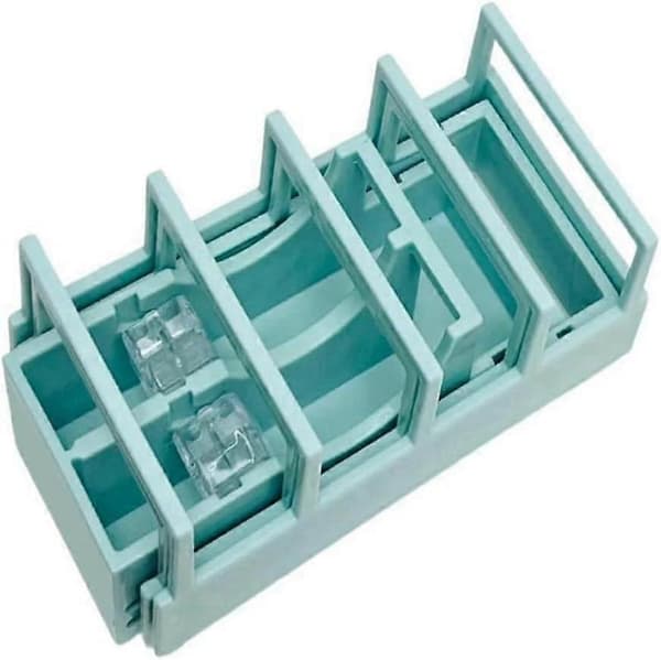 2 stycken tejphållare, pysselmaterial för hemmet, bärbara, stabila, hopfällbara, transparent tejpdispenser Ref: 5196