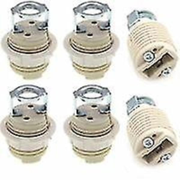 6-pack G9-lamphållare med fäste, keramisk gängad G9-halogensockel-dwdz  (ZYH)