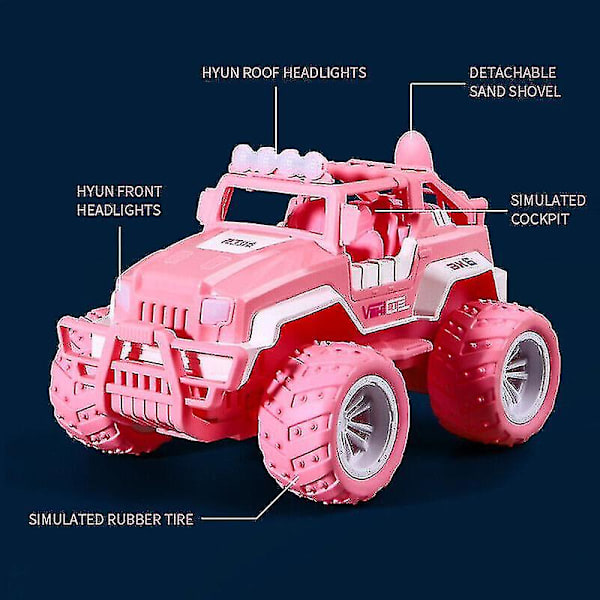 Fjärrkontroll Barbie Rosa elektrisk terrängfjärrkontroll leksaksbilspresent (ZYH) Red