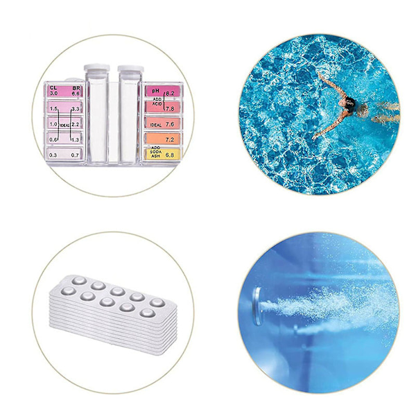 Pool Tester Kit Pool Water Testing Tabletspool och Spa Test Kit Swimming Pool (ZYH)