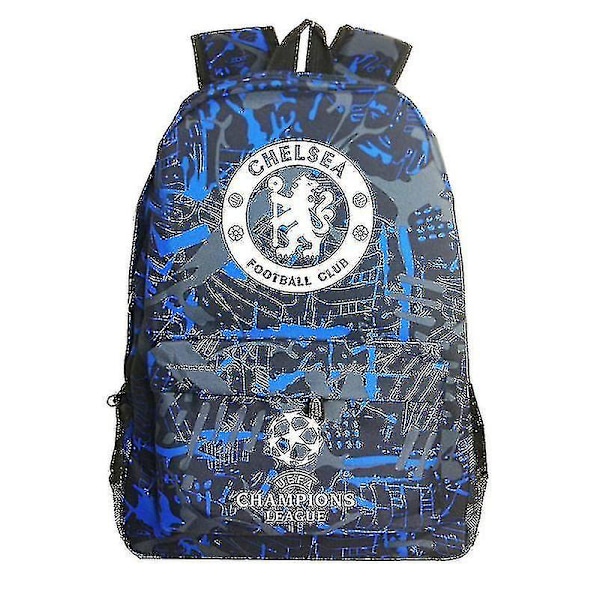Graffiti Chelsea Uefa Champions League axelväska fanryggsäck skolväska förvaringspåse S-r  (DPD)