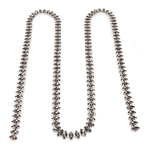 Rhinestone Claw Chain Shiny Cuttable Rhinestone Beaded Chain Trim för DIY Hantverk Kläder Dekoration Sömnad 1 Yard Svart  (ZYH)