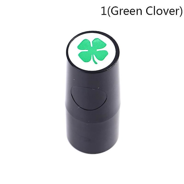 1 st Golfbollstämpel Stämpelmarkör Olika mönster Snabbtorkande Långvarig  (ZYH) Green Clover