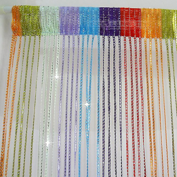 Strängdörrgardin Fly Insect Bug Screen String För Dörröppningar Avdelare Eller Fönstergardin Panel (1st, Färg)  (ZYH)