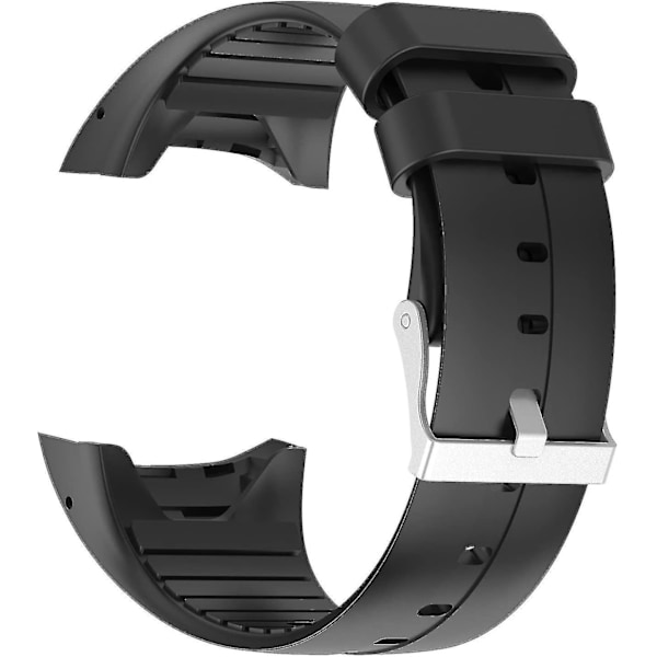 Mjukt justerbart silikonersättningsarmband för Polar M400/m430-klocka (ZYH) Black