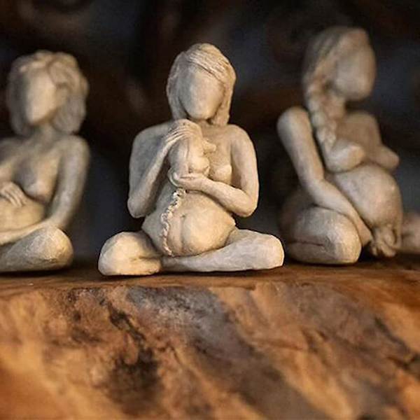 Birthing Woman Skulptur Mamma föder statyn av en kvinna (ZYH) style 2