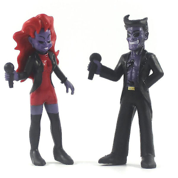 8 st/set Friday Night Funkin Figur Modell Dockleksak Bordsdekor Ornament (ZYH)