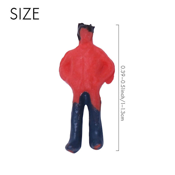 Nya 100 st målade modelljärnvägsfigurer skala N (1 till 150)  (ZYH) as picture