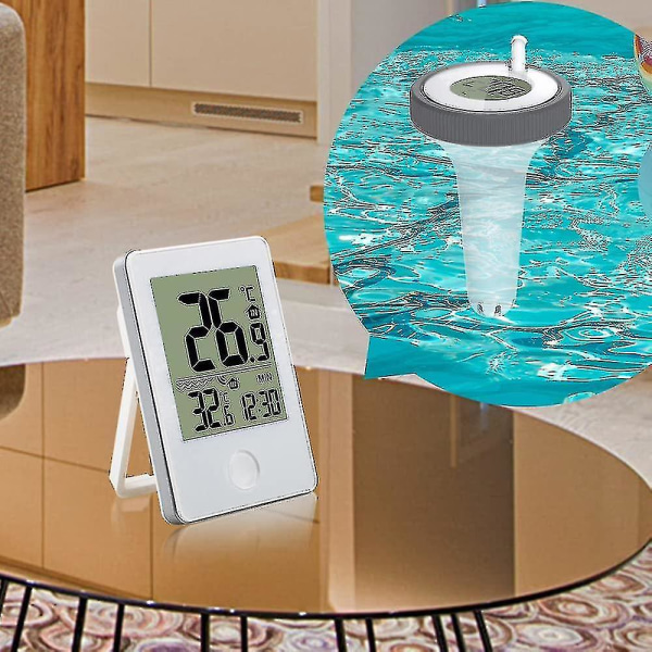 Pooltermometer Digital Wifi Termometer Med Digital Pool Termometer, Lcd Display, Ipx7 Flytande Termometer För Pool  (ZYH)
