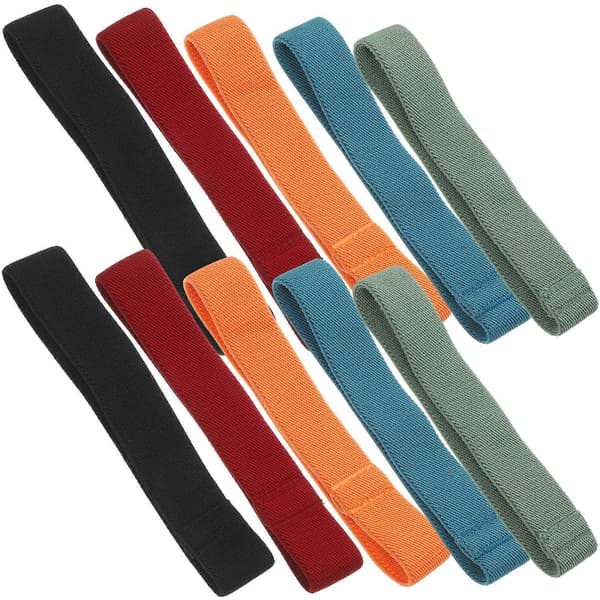 Matboks Elastisk Stropp Forseglingsstropper Fiksering Oppbevaring 15.00X2.50X0.50cm Rød 10 stk