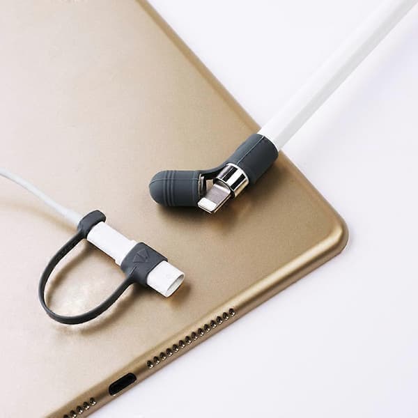 [3-pakning] Erstatning for Apple Pencil-hette/for Apple Pencil-hetteholder/Kabeladapterfeste for Pro Pencil Hvit