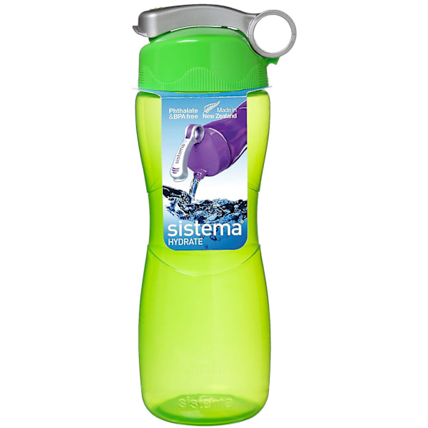 Sistema Hourglass Flaska 645ml Dryck Vattenflaska Skola Arbete På Språng  (ZYH) Green
