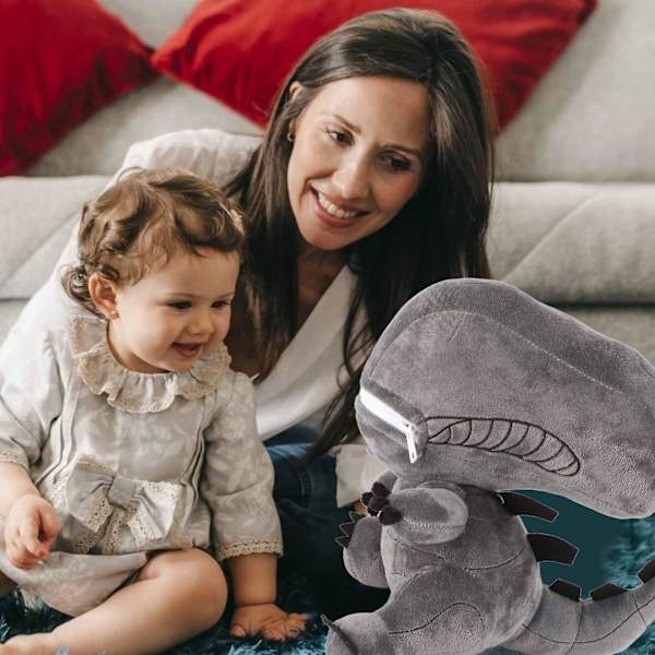 Quantum Mechanix Alien Zippermouth Plysch - Xenomorph Plyschdocka Leksaker Gåvor för Pojkar Flickor Söta Stoppade Dockleksaker 22cm  (ZYH)