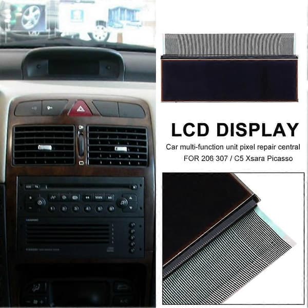 Bilnavigator LCD-skjerm for 206 307 C5 Xsara Multifunksjonsenhet Pikselreparasjon