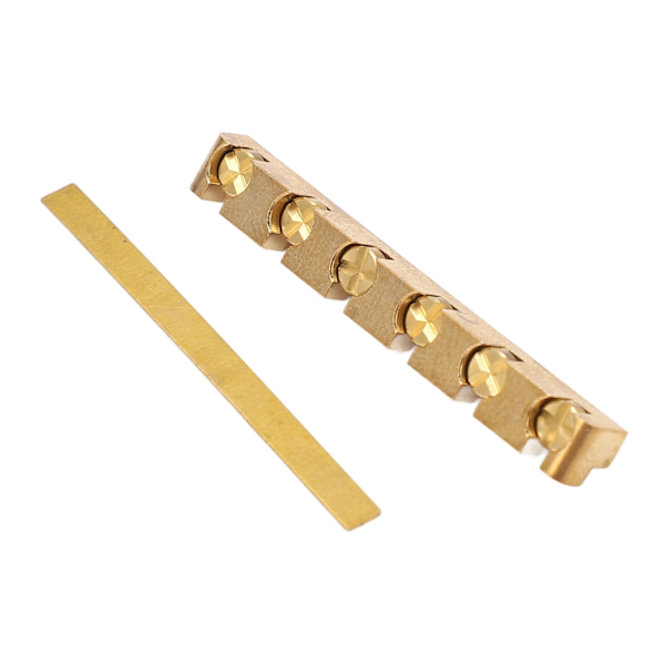42mm Gitarr Sadel Mässing Höjd Justerbar Professionell Elektrisk Gitarr Sadel för ST LP  (ZYH)