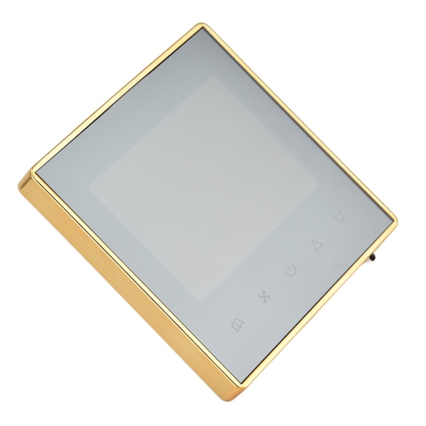 Digital termostat LCD-skärm pekskärm smart luftkonditionering temperaturregulator för hem hotell Ac220v gyllene  (ZYH)