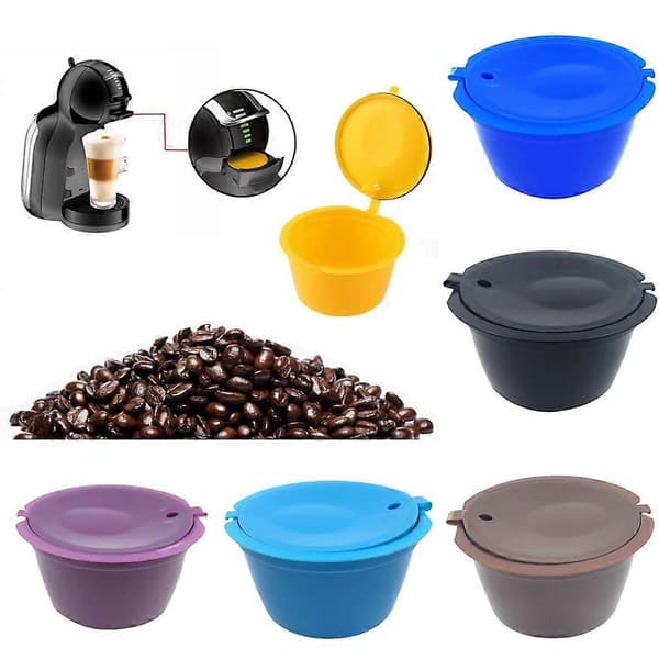 Återanvändbar Kaffekapsel Kopp Filter - Vit