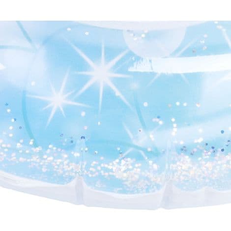 229 cm (90 tommer) PVC pool-flyder med glimmer og stjernehimmeldesign. Farverig sommerflyder.