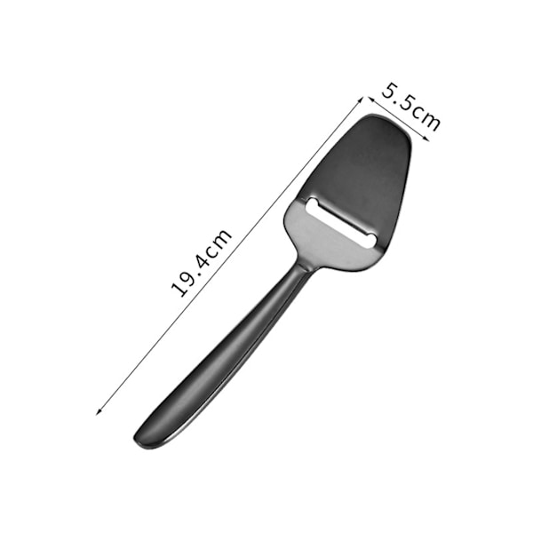 Ostskrapa ihålig design rostfritt stål ostskärare multifunktionell smörkniv för hem kök  (ZYH) Silver