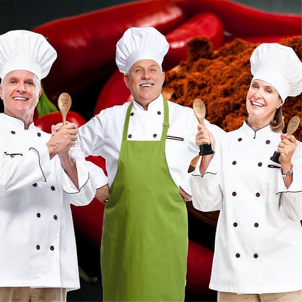 3 Stycken Guldsked Pris Utmärkelser Set Chili Cook Off Träsked Priser Trä Graverad med Troféer