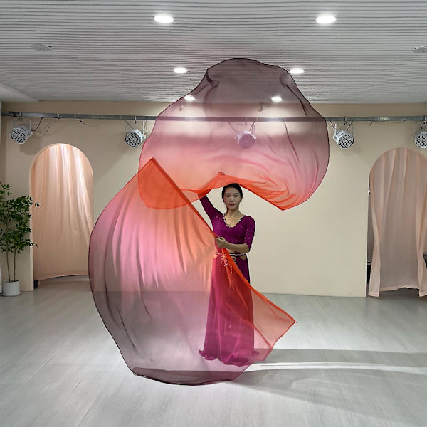 Dans Metallic Halvcirkel Lovsång Ängelvingar Flaggor med Skalbara Stänger Performance  (ZYH) E