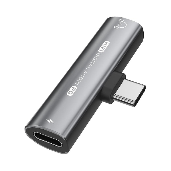 2in1 USB Type-c - USB C/3,5 mm kuulokesovitin kuuloke Dac Audio Converter  32bit/384khz Digital 7862 | Fyndiq