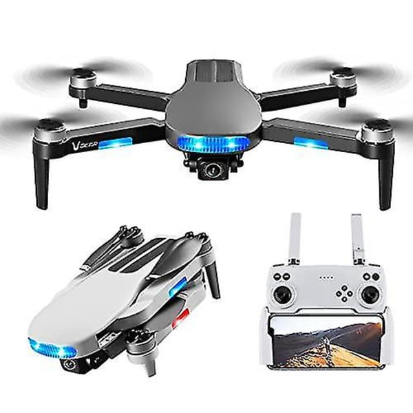 Gps-drone med 8k HD-dobbelt kamera, 75 minutter flytid Profesjonell 5g Wifi Fpv børsteløs motordrone for voksne, Rc Quadcopter, Smart Follow, Gps Singl