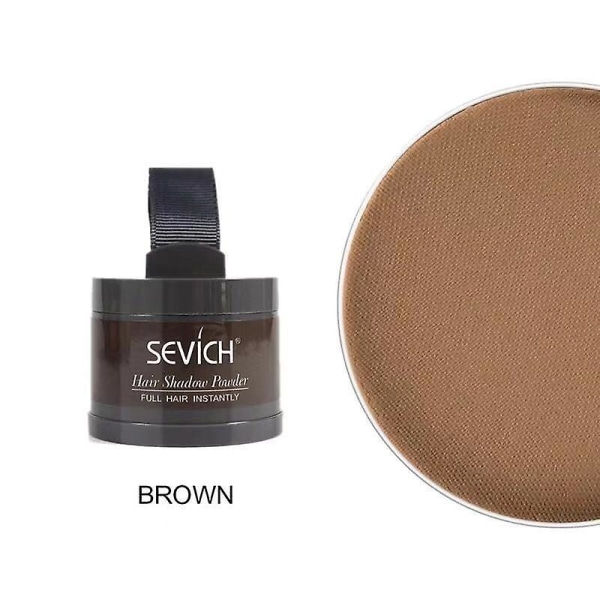 Sevich Fluffy Thin Powder Hairline Shadow Makeup Root Cover Up Hair Concealer Brown