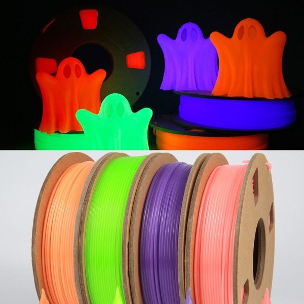Ljusande 3D-skrivare Filament PLA 3D Printing Wire LILA purple