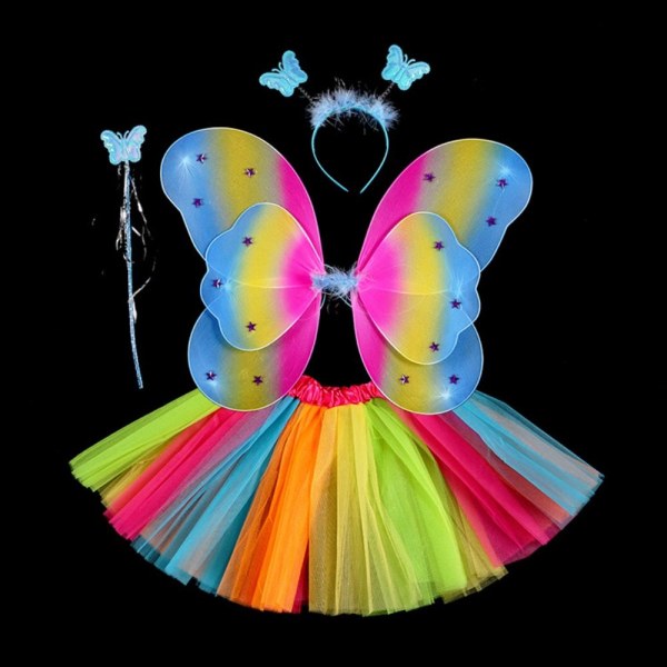 Lasten pukurekvisiitta Butterfly Wings -setit 2 2 2