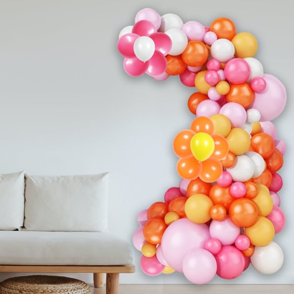 Rosa ballonger Garland Arch Kit