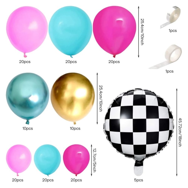 Balloon Garland Arch Kit Wonderland-teema