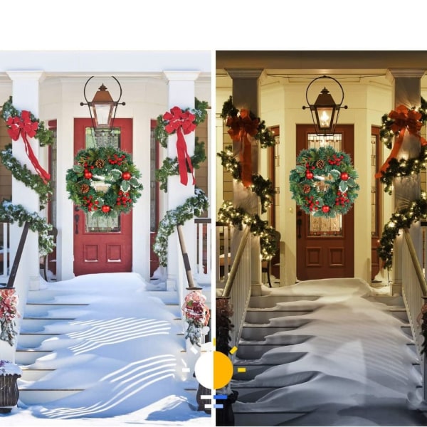 julekrans dekorativ dør hengende vindu veggdør f2e9 | Fyndiq