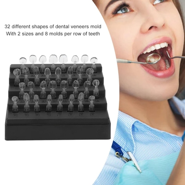 32-delad tandfasadformuppsättning Tandfasader Tandfasader