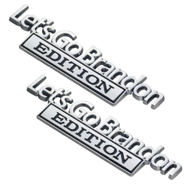 2st Let's Go Brandon Edition Emblem 3D Raised Letters Emblem