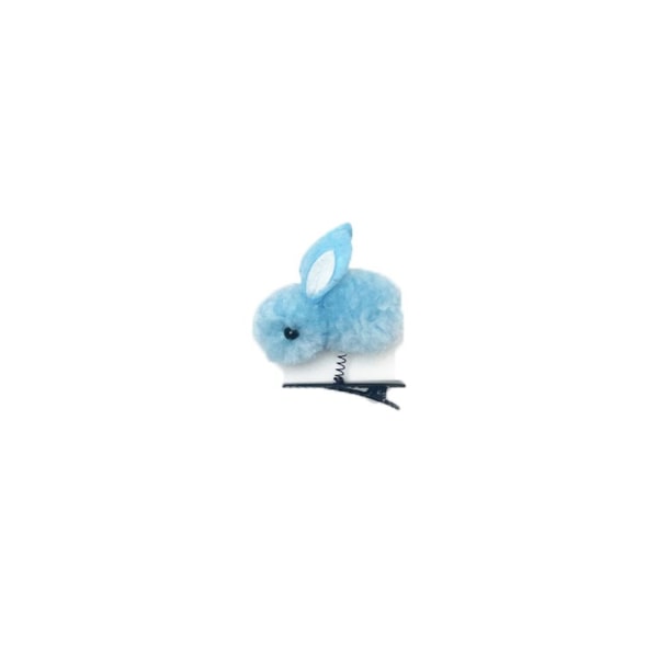 Lille kanin Hårnål Spring Hårclips BLÅ blue