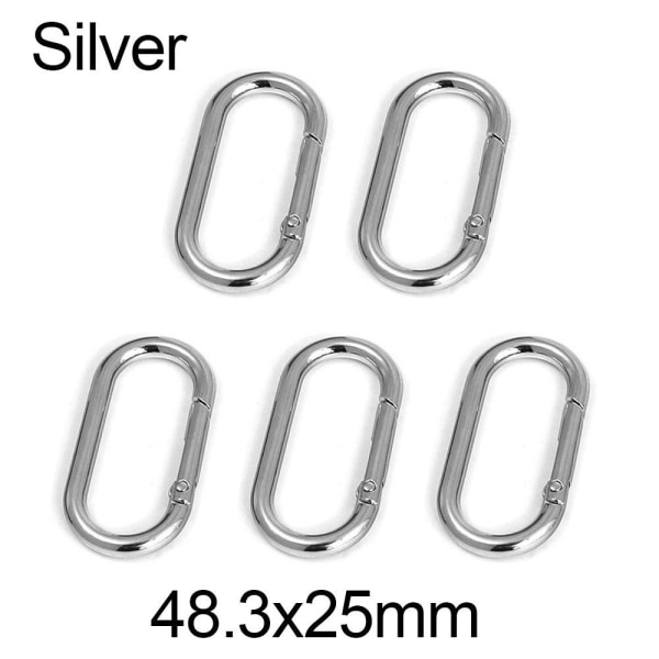 5stk Fjær Ovale Ringer Veske Beltespenner SØLV 48,3X25MM Silver 48.3x25mm  e70a | Silver | 48.3x25mm | Fyndiq
