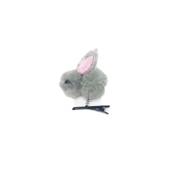 Little Rabbit Hairpin Spring -hiusklipsi HARMAA grey