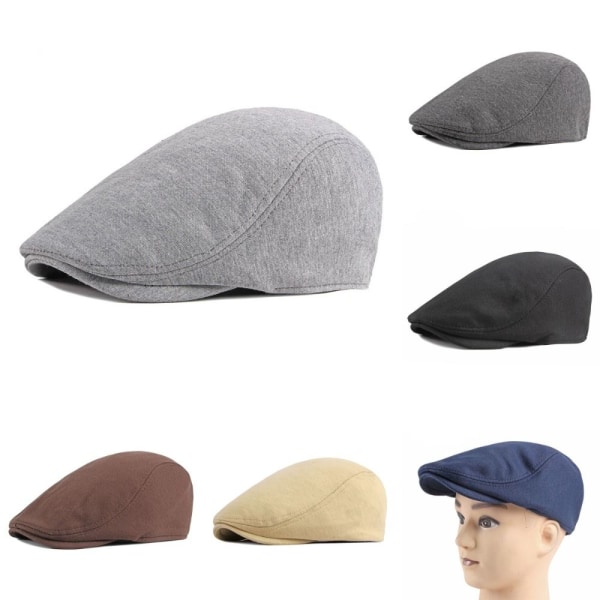 Golfhatut Miesten tasainen cap BEIGE