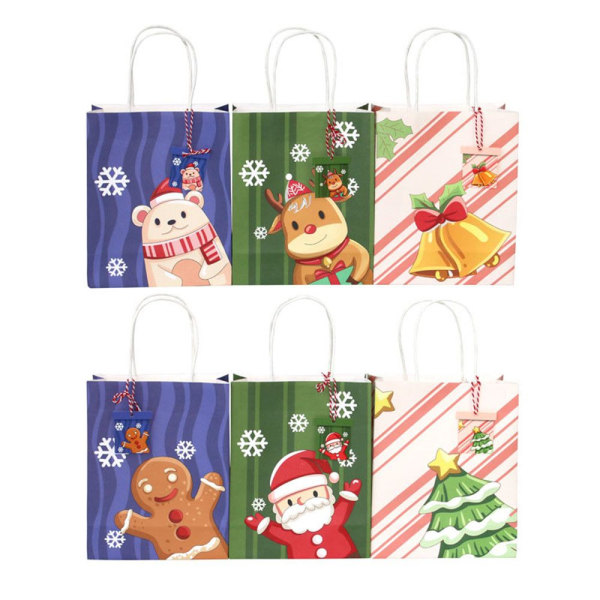 12 stk julegave papirposer Håndtak Bag Gift Pakke d240 | Fyndiq