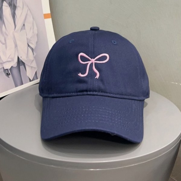 Baseballkasket Bowknot Peaked Cap BLÅ