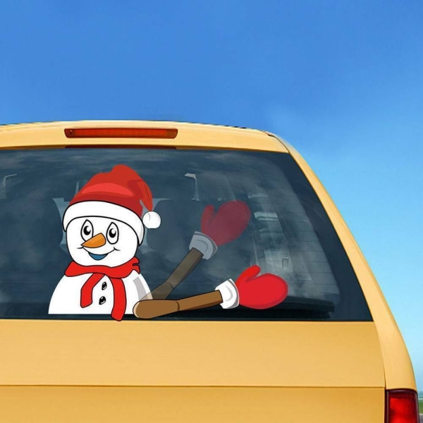 Bil juledekal vinkende vindusvisker-klistremerke bakvindu 12 dfbc | Fyndiq