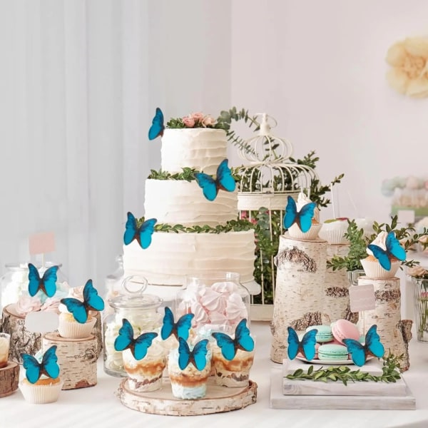 Wafer Paper Butterflies Cake Decor 1 1