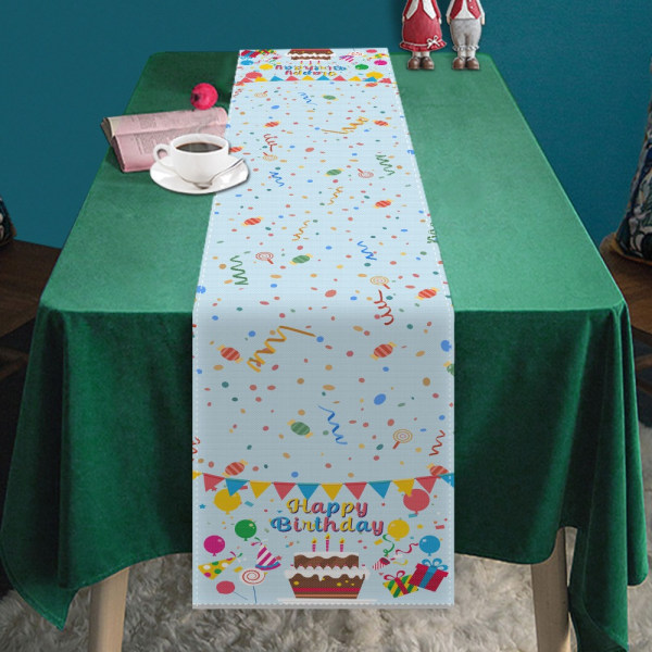 Pöytäjuoksijan syntymäpäiväjuhliin koristellut pöytäliput STYLE 3 style 3