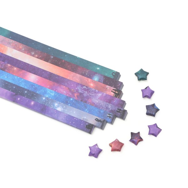 4 Pack Origami Star Paper Luminous Origami Paper Strips Lucky 4 Pack-1830 Sheets