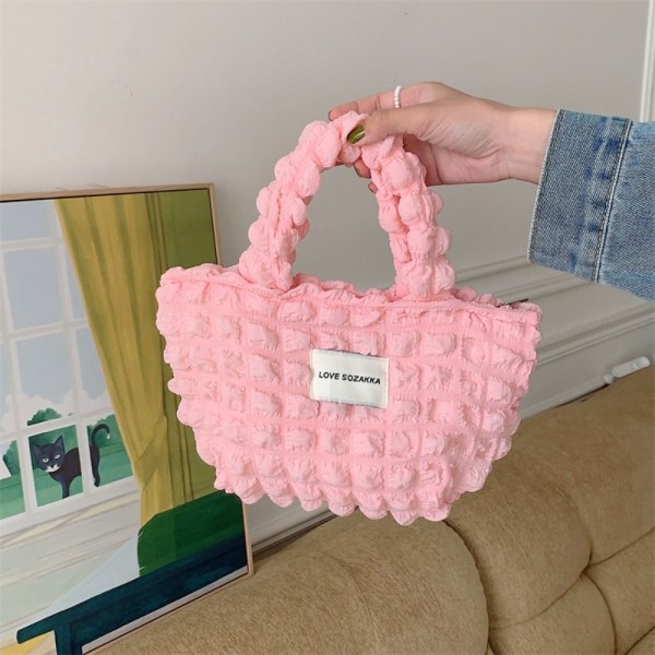 Liten tygväska Shopper-väska LJUSROSA Light Pink ab3a | Light Pink | Fyndiq