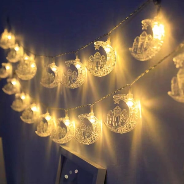 Eid Mubarak LED String Lights Ramadan Kareem Fairy Lights 1,5M