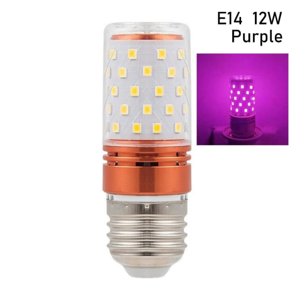 LED Mais fargerike lyspærer Maislampe LILLA E14 12W E14 12W Purple E14 12W- E14 12W 7164 | Purple | E14 12W-E14 12W | Fyndiq